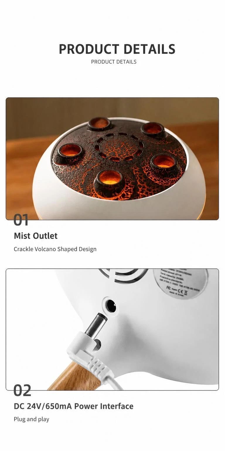 Jellyfish Aroma Diffuser & Humidifier | Sound-Activated Flowing Colour Light | Moisturising Fragrance