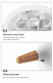 Smart Sound Pickup Jellyfish Diffuser, Flowing Color Light, Moisturizing Fragrance Device