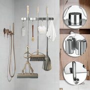 Wall-Mounted Broom & Mop Holder Set – 2 Pack