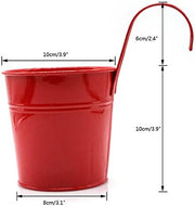 Metal Hanging Flower Pots – Set 10 Vibrant Colours
