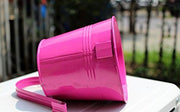 Metal Hanging Flower Pots – Set 10 Vibrant Colours