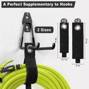 Garage Hooks, 20-Pack Steel Accessories for Organization and Storage, Heavy Wall Mount Duty Hooks with Anti-Slip Coating Hanging Ladder, Bike, Power Tools More Tools, Black -