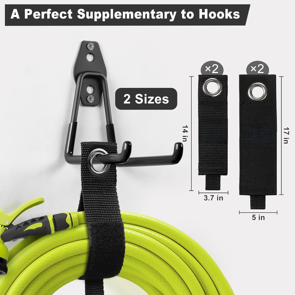 Garage Wall Hooks 20-Pack – Heavy Duty Steel with Anti-Slip Coating