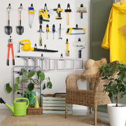 Garage Hooks, 20-Pack Steel Accessories for Organization and Storage, Heavy Wall Mount Duty Hooks with Anti-Slip Coating Hanging Ladder, Bike, Power Tools More Tools, Black -