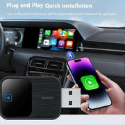 Wired to Wireless CarPlay Adapter Dongle – Plug & Play USB | 5GHz Wi-Fi | Auto-Connect