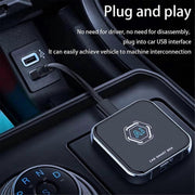 Smart Car AI Box – Wired to Wireless CarPlay & Android Auto | Android 13 | Plug & Play