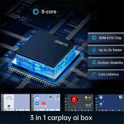 Smart Car AI Box – Wired to Wireless CarPlay & Android Auto | Android 13 | Plug & Play