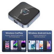 Smart Car AI Box – Wired to Wireless CarPlay & Android Auto | Android 13 | Plug & Play
