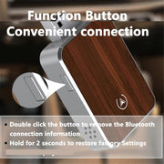 Wired to Wireless CarPlay & Android Auto Adapter – Aluminium Alloy & Walnut | USB-A