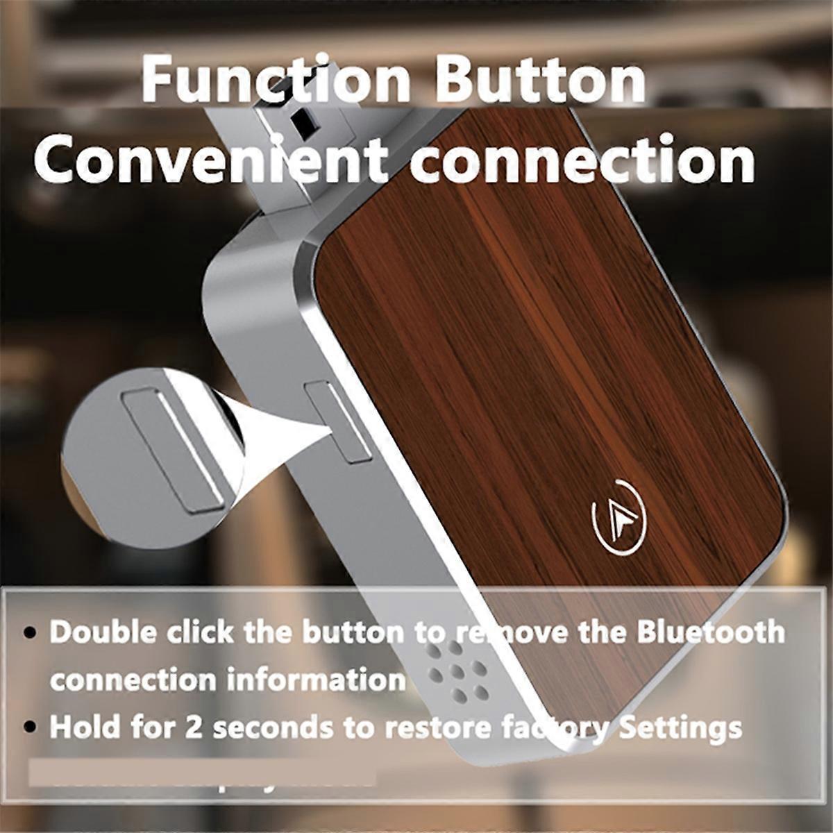 Wired to Wireless CarPlay & Android Auto Adapter – Aluminium Alloy & Walnut | USB-A