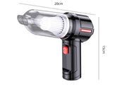 Handheld Cordless Car Vacuum & Air Duster – 5500Pa, 2-in-1, Wet & Dry | USB Rechargeable | Black