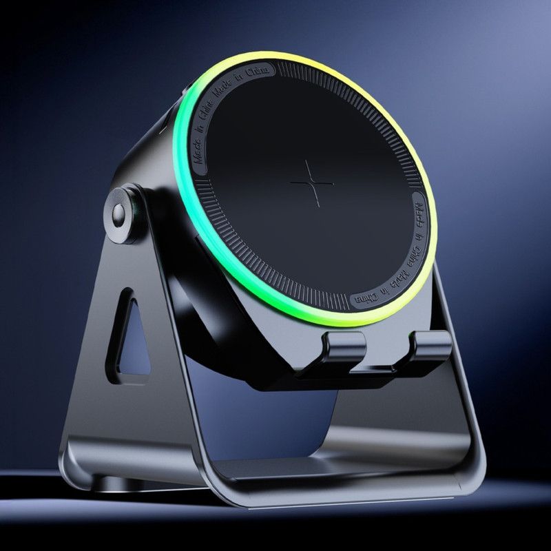 2-in-1 Phone & Tablet Stand with Bluetooth Speaker – 52mm Subwoofer, 9D Sound | BT 5.3