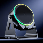 2-in-1 Phone & Tablet Stand with Bluetooth Speaker – 52mm Subwoofer, 9D Sound | BT 5.3