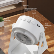 2-in-1 Phone & Tablet Stand with Bluetooth Speaker – 52mm Subwoofer, 9D Sound | BT 5.3