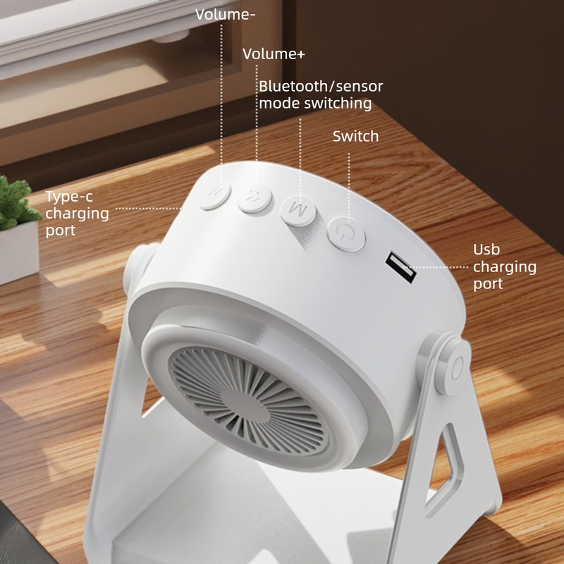 2-in-1 Phone & Tablet Stand with Bluetooth Speaker – 52mm Subwoofer, 9D Sound | BT 5.3