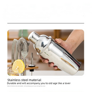 750ml Premium Cocktail Shaker Bar Tool Kit | Complete Mixology Set with Bamboo Storage Stand