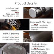 550ml Premuim Stainless Steel Cocktail Shaker | Leak-Proof | Built-In Strainer | Martini Mixer