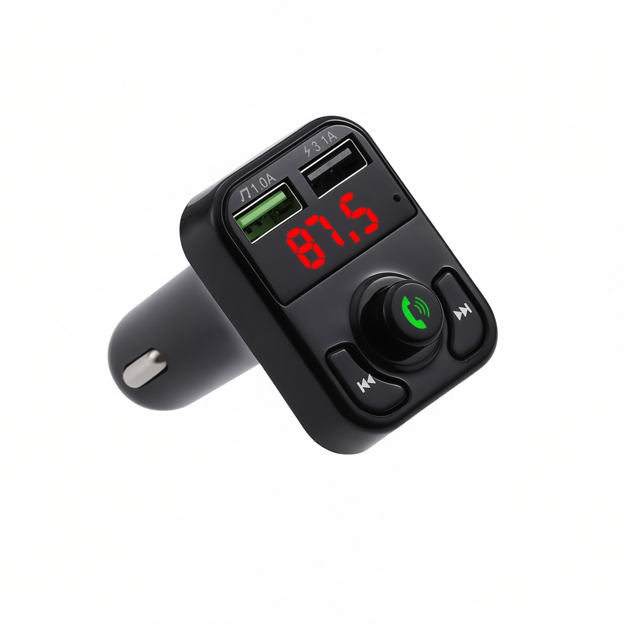 Car MP3 Player | Bluetooth FM Transmitter & USB Charger | 12V/24V | F5