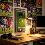 Wall-Mounted Soccer Field Bottle Opener with Goal Net Catcher – Football-Themed Bar Accessory for Game Room, Man Cave, Home Bar, or Outdoor Patio – Unique Gift for Soccer Fans (14.5*31cm)
