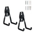 2-Pack Utility Garage Hooks for Hanging - Heavy Duty Garage Wall Hooks, Wall Mount Hooks, Garage Storage Hooks Organization