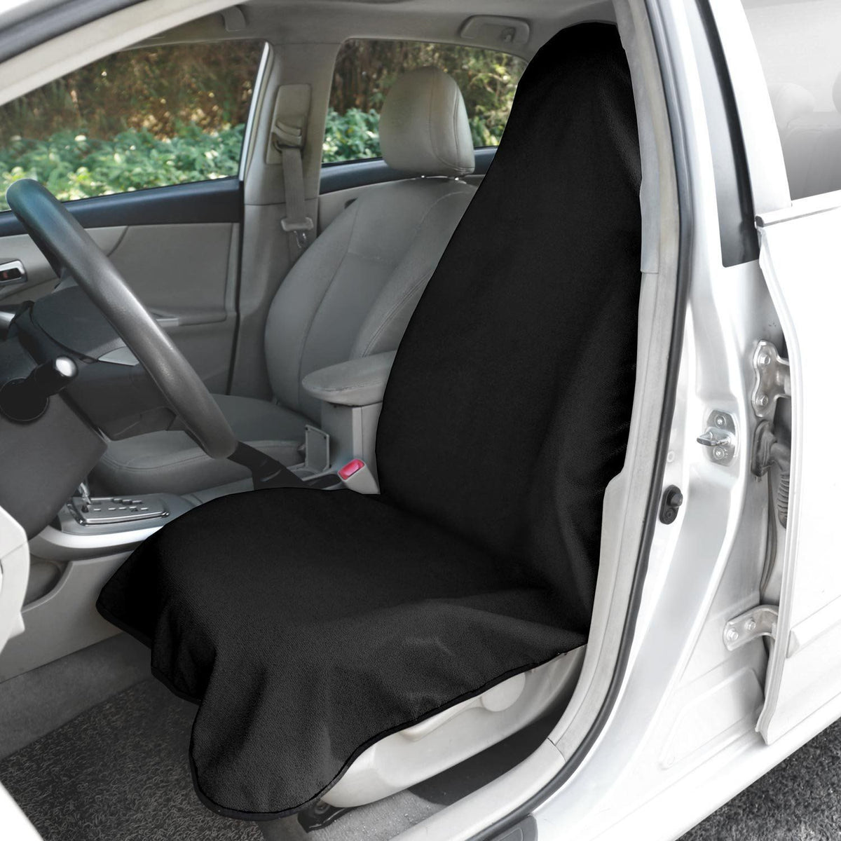 Waterproof Car Seat Cover – Universal Non-Slip Sweat Towel for Cars, Trucks & SUVs | 140 x 75cm | Black