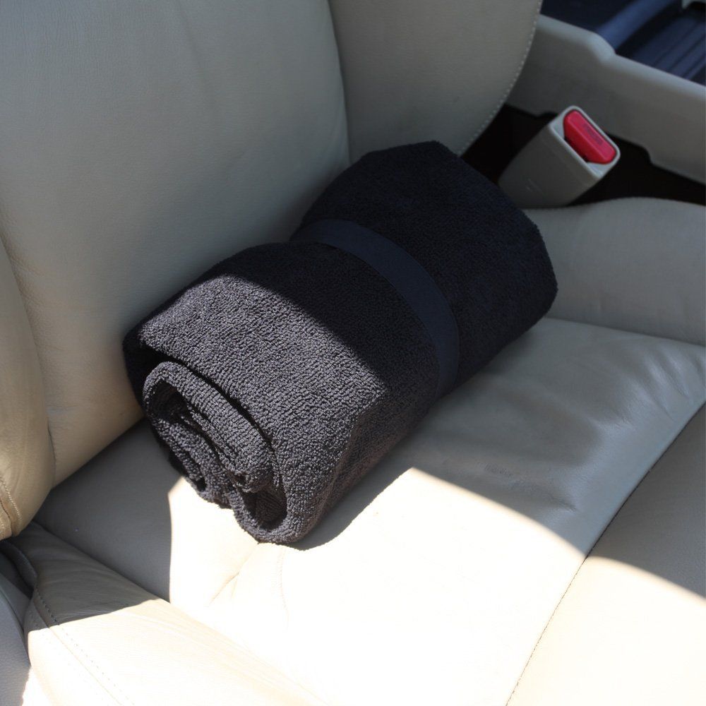 Waterproof Car Seat Cover – Universal Non-Slip Sweat Towel for Cars, Trucks & SUVs | 140 x 75cm | Black