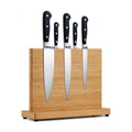 CARLA HOME Double-Sided Bamboo Magnetic Knife Block