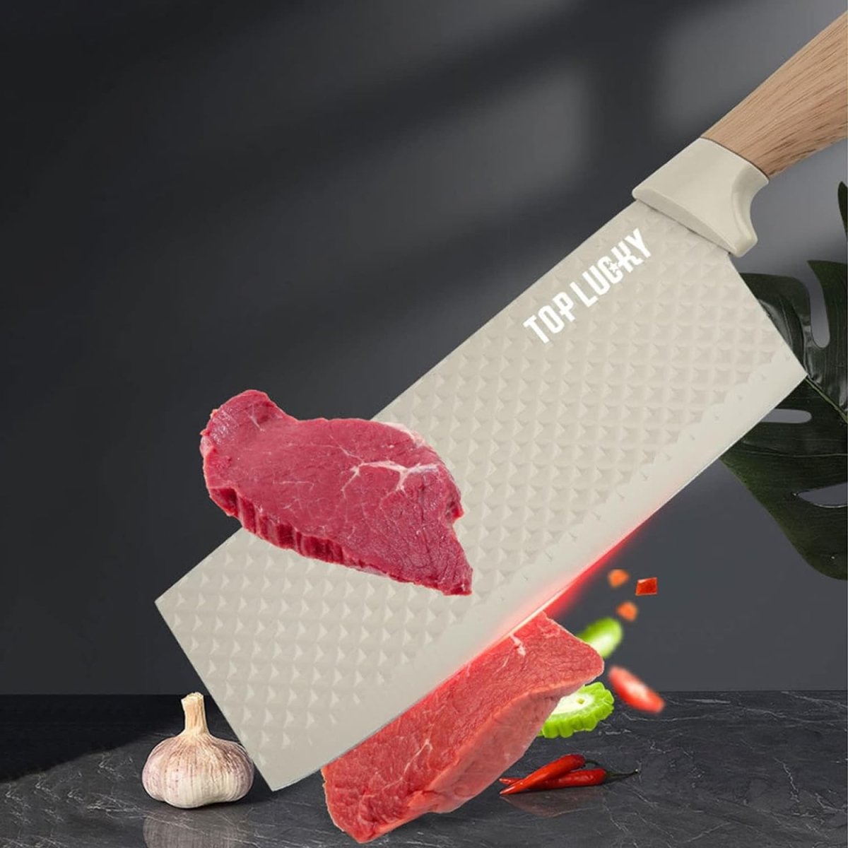 6-Piece Non-Stick Kitchen Knife Set with Block