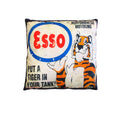 Retro Mancave Cushion – ESSO Upright Tiger | 40 × 40 cm