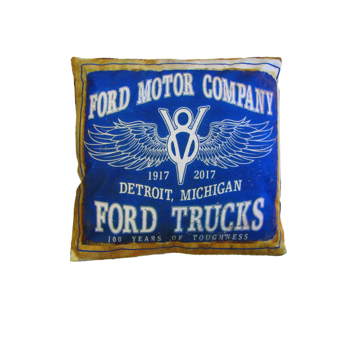 Retro Mancave Cushion – Ford Trucks | 40 × 40 cm