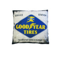 Retro Mancave Cushion – Good Year Tires | 40 × 40 cm