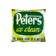 Retro Mancave Cushion – Peters Ice Cream | 40 × 40 cm