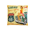 Retro Mancave Cushion – Route 66 | 40 × 40 cm