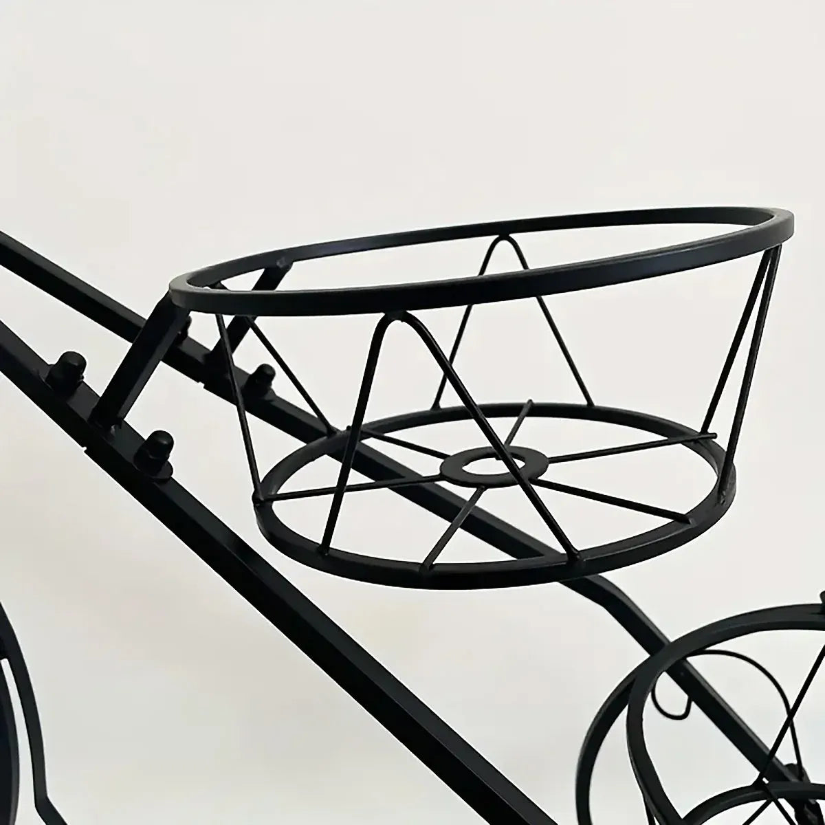 European-Style Bicycle Flower Rack – 3-Tier Iron Planter Stand