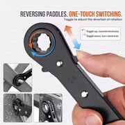 5PCS Double Head Quick Release Ratchet Wrench Set for Garage Kit