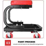 Multifunctional Movable Car Repair Stool 360° Swivel Wheels for Garage Workshop