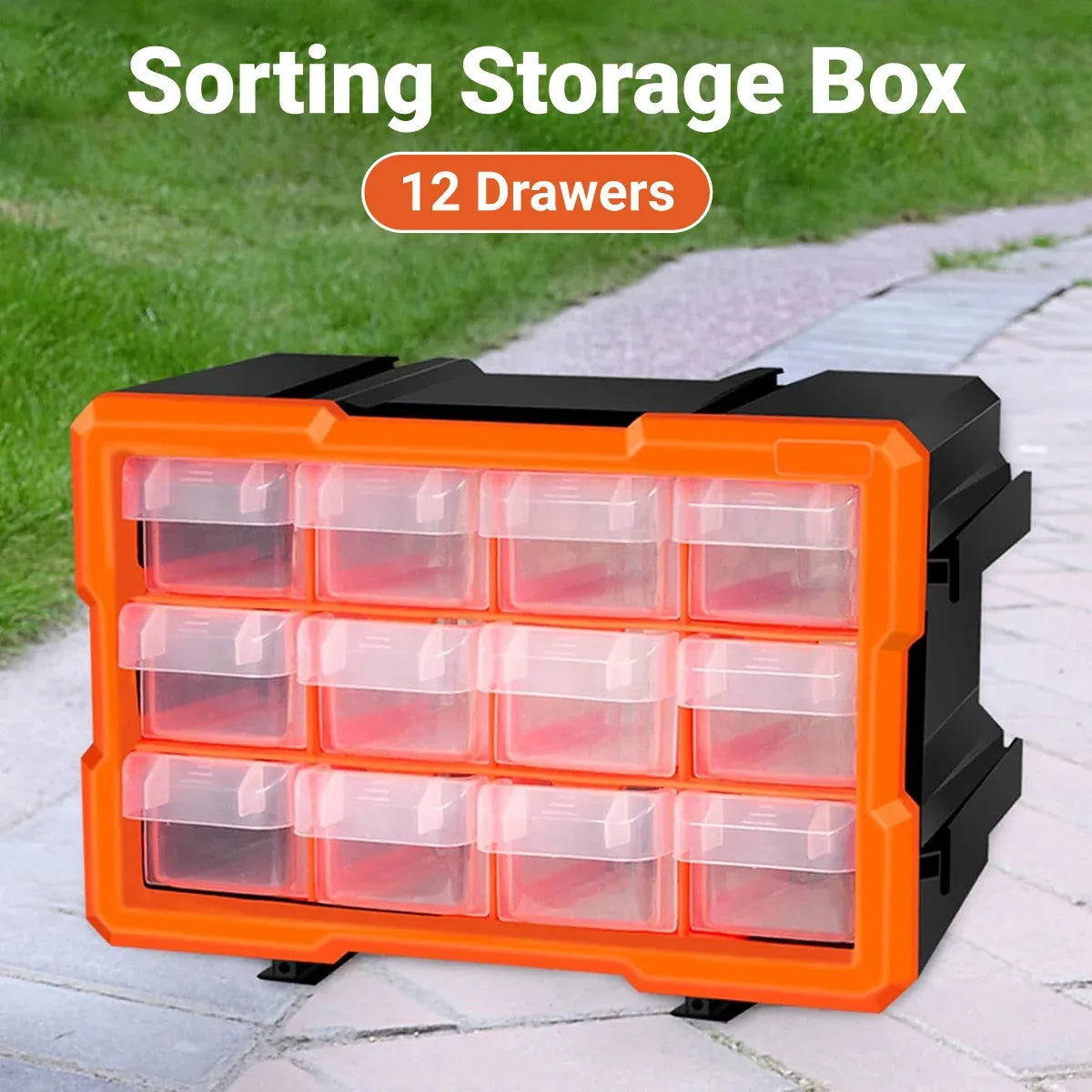 Multi-Drawer Parts Organiser Cabinet – 12 Drawers