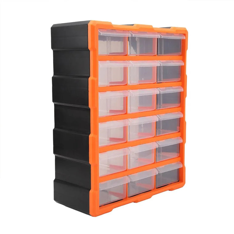 Multi-Drawer Parts Organiser Cabinet – 12 or 18 Drawers