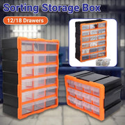 Multi-Drawer Parts Organiser Cabinet – 12 or 18 Drawers