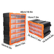 Multi-Drawer Parts Organiser Cabinet – 12 or 18 Drawers