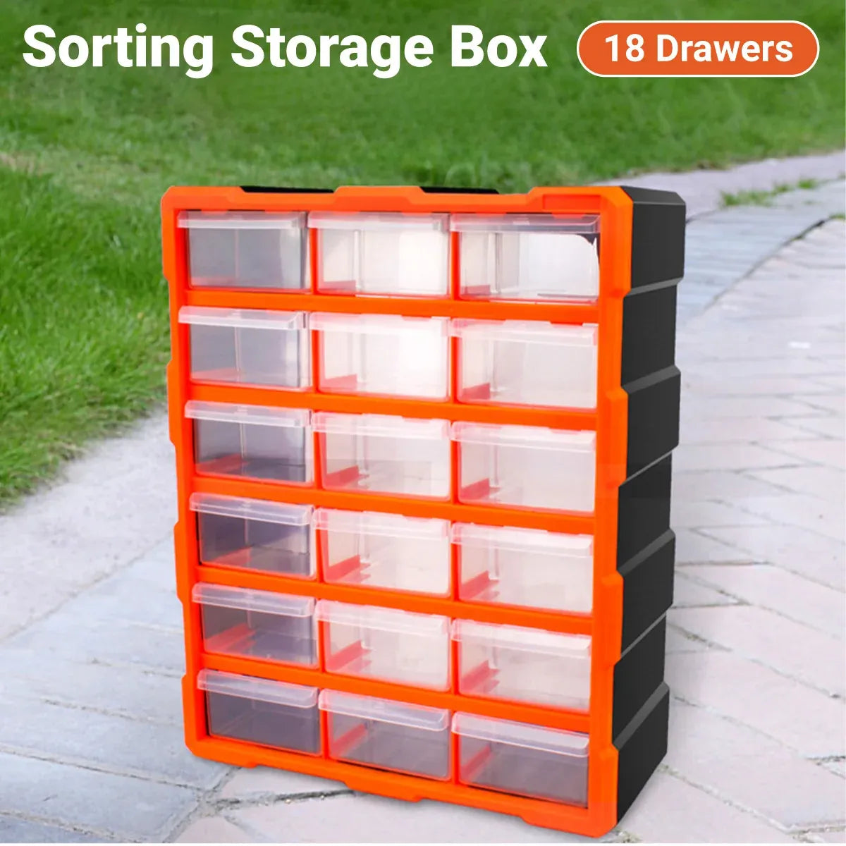 Multi-Drawer Parts Organiser Cabinet – 12 or 18 Drawers