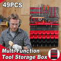 49-Piece Wall-Mounted Pegboard Tool Organiser