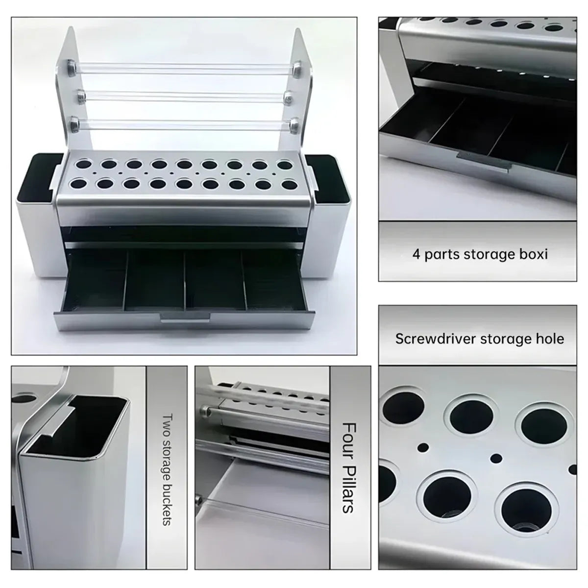 Desktop Tool Cabinet & Organiser – Screwdriver & Parts Storage