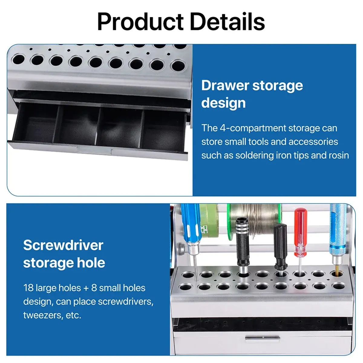Desktop Tool Cabinet & Organiser – Screwdriver & Parts Storage