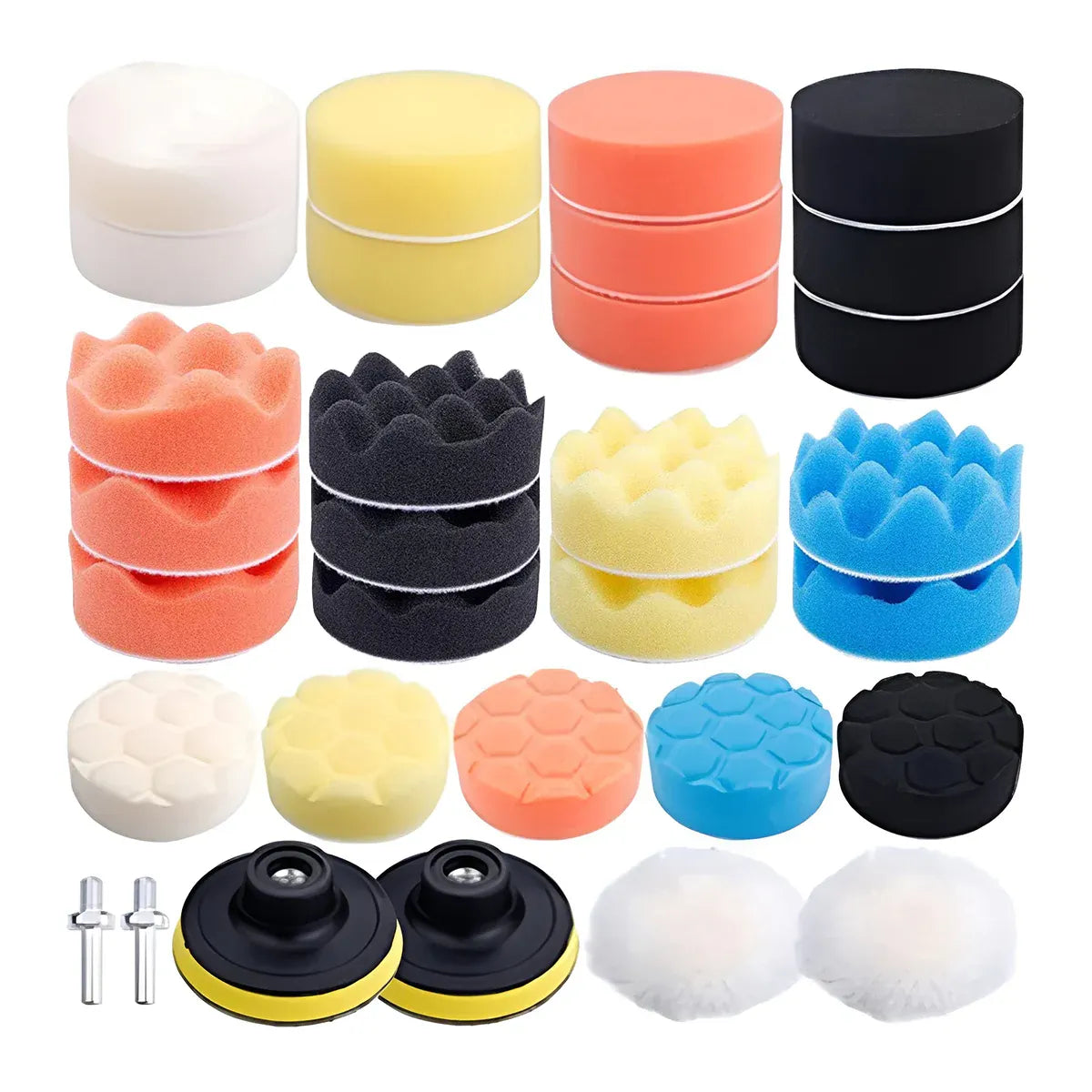 Car Waxing & Polishing Sponge Set | 3-Inch High Density | Reusable Car Care Pads