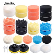 Car Waxing & Polishing Sponge Set | 3-Inch High Density | Reusable Car Care Pads