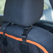 iBuddy Dog Car Seat Cover – Hammock Style, Mesh Window, Waterproof 600D Oxford | Free Seat Belt