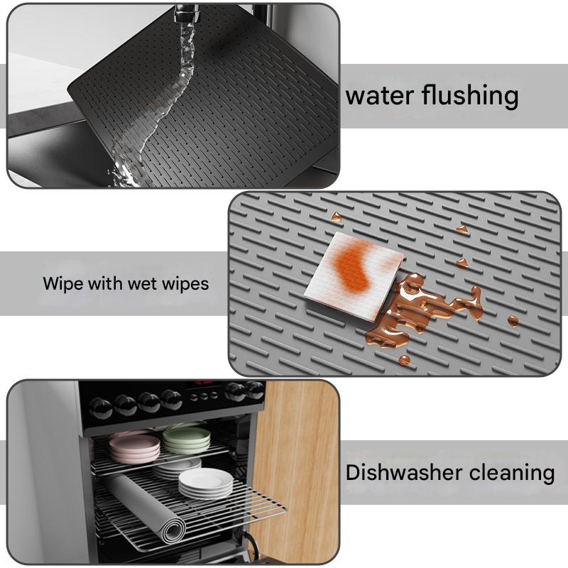 Extra Large Silicone Countertop Protector Mat – Heat Resistant, Non-Slip | Multi-Purpose | Grey
