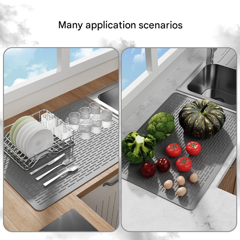 Extra Large Silicone Countertop Protector Mat – Heat Resistant, Non-Slip | Multi-Purpose | Grey