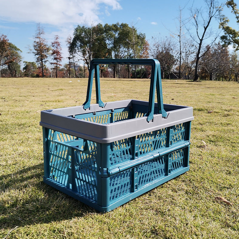 Large Collapsible Storage Basket with Handles – Foldable PP | Multi-Use
